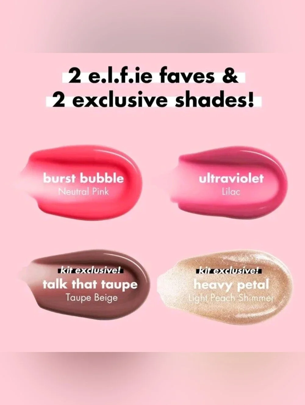 e.l.f. Glow Reviver Plumping Lip Oil Kit — 4 Piece Set